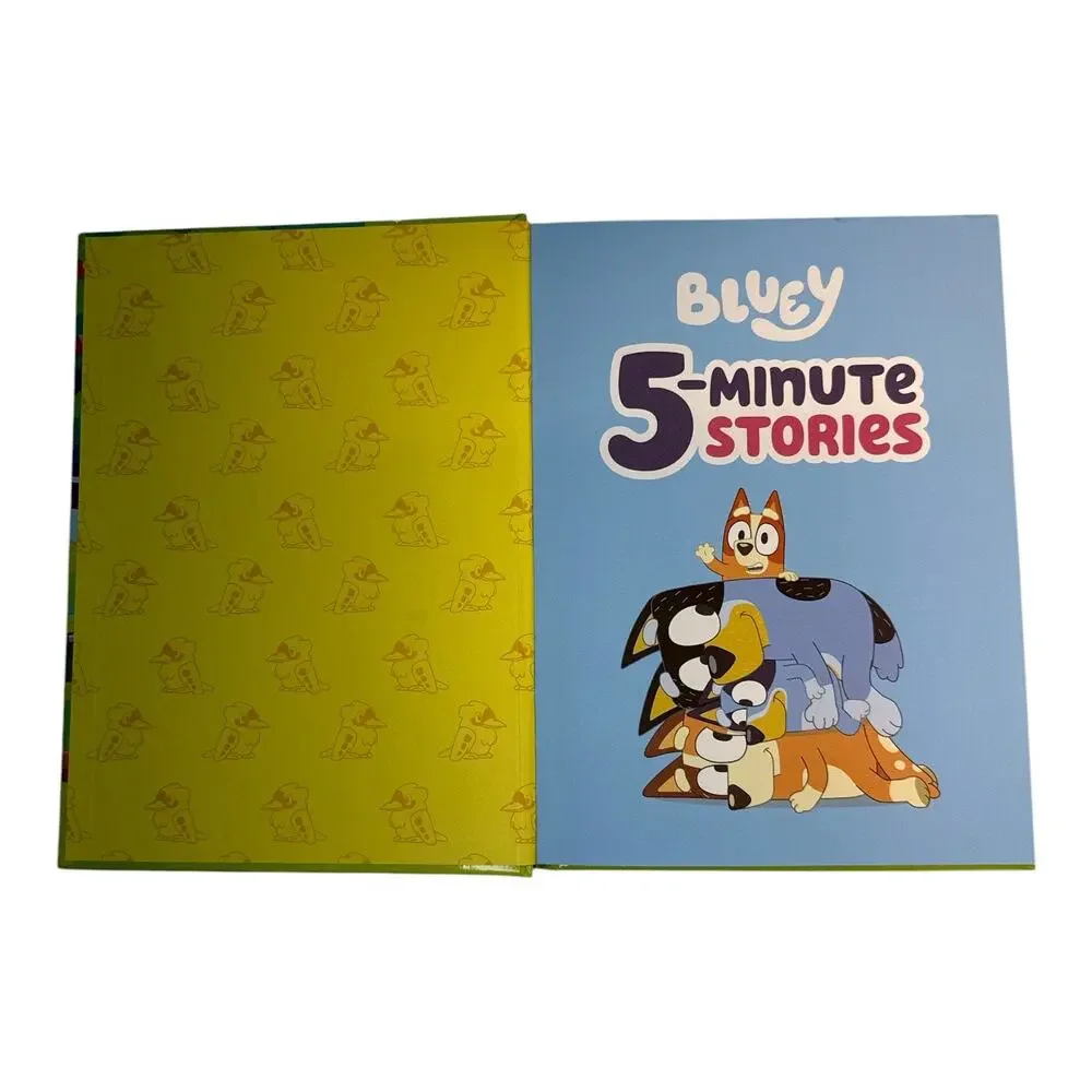 Bluey 5-Minute Stories Hardcover Book 6 Stories in 1 Book Kids Bedtime Reading
